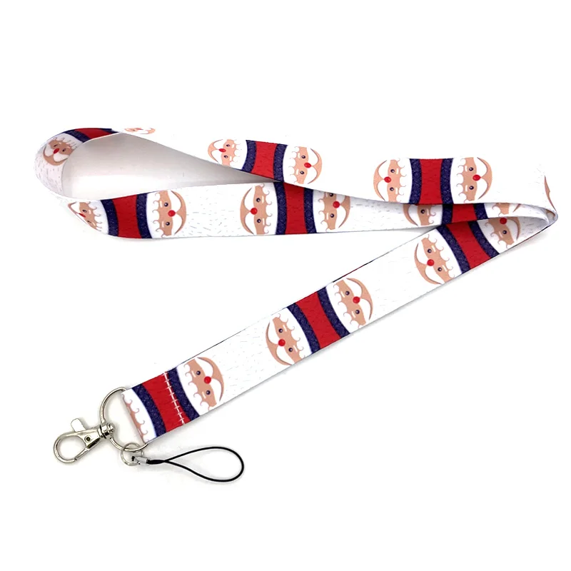 Father Christmas Classical Style Lanyard For keys The 90s Phone Working Badge Holder Neck Straps With Phone Hang Ropes webbings
