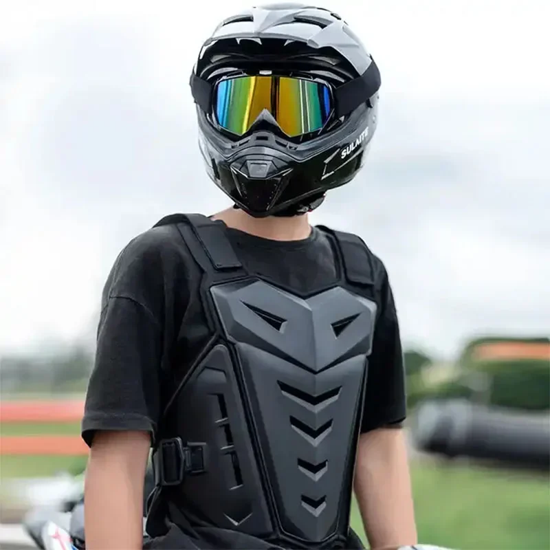 Moto Body Racing Anti Fall Armor And Protective Gear Motorcycle Vest Back Chest Protector Off-Road Dirt Bike Protective Gear