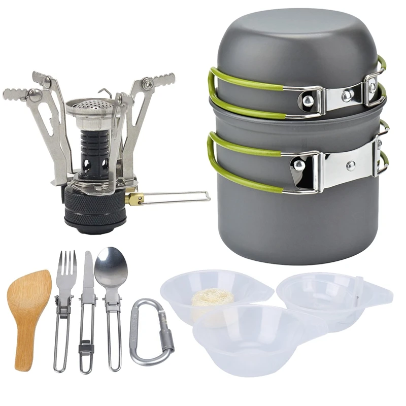Camping Cookware Set Camping Cookware Mess Kit For Backpacking Outdoor
