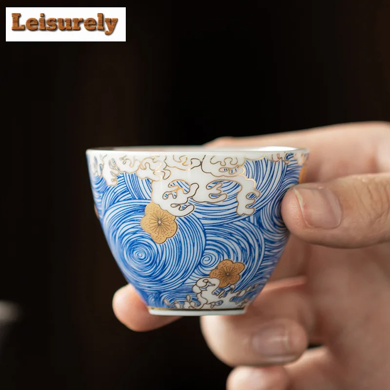 Gilt Silver Starry Sky Travel Tea Set Kit Luxury 1 Pot 3 Cups Tea Making Organizer Portable Outdoor Tote Bag Supplies Ornaments