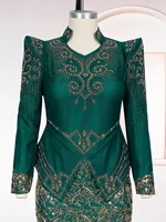 Robes africaines de luxe pour femmes, élégantes, manches longues, Maxi, Ankara Dashiki, tenues de soirée de mariage, grande taille 5