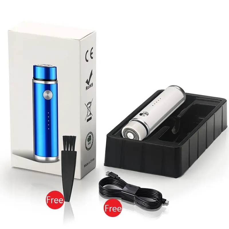 RechargeableMiniElectricShaverLongLastingBatteryLifeShaving