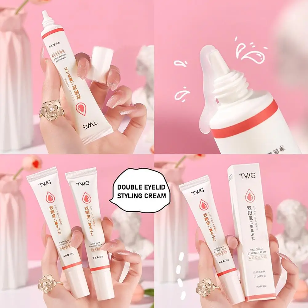 Double Eyelid Shaping Cream Invisible Double Eyelids Big Eye Natural Lasting Waterproof Lift Eyelid Glue Serum Eye Makeup Tools double eyelid styling glue