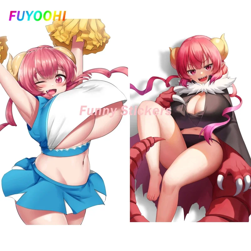 

FUYOOHI Play Stickers Fashion Ilulu Kobayashi San Chi No Maidragon Windows Car Stickers Auto Air Conditioner Waterproof Decal