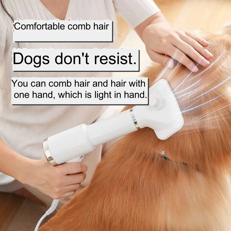 

Pet hairdryer comb, pet supplies 2-in-1 pet hairdryer, dog and cat hair removal pet comb