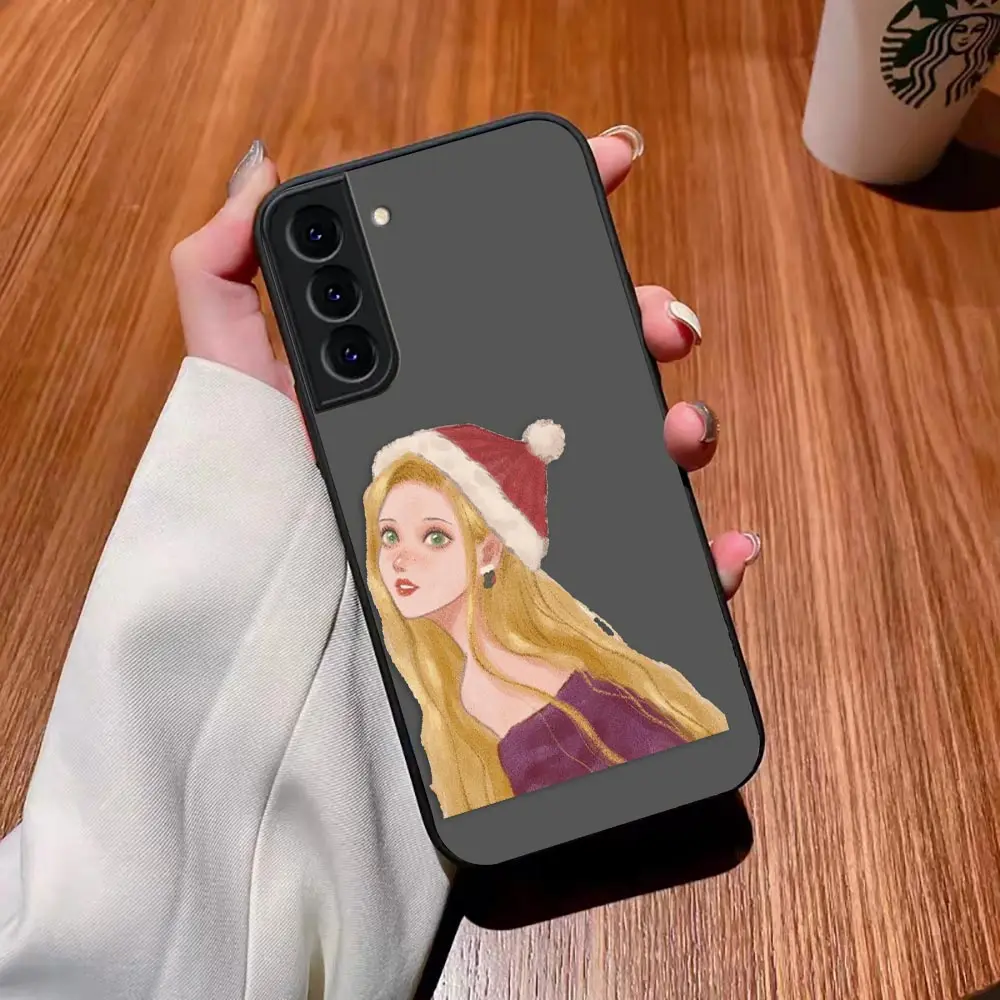 thumbnail image 1 of Funda mate para Samsung Galaxy S23 S22 S21 S20 S10 4G S9 Plus ULTRA 5G LITE Funda Shell d-princesa Disney maquillaje de Navidad, 1 of 5