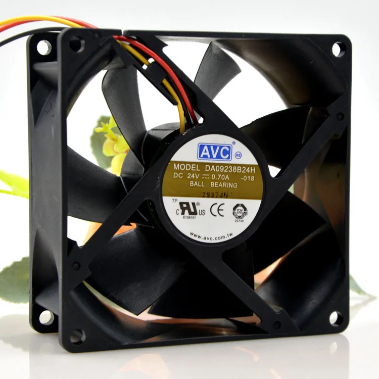 AVC DA09238B24H 9 9038 24V 0.70A 4선 온도 폭력 변환기 냉각 팬