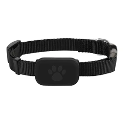 Smart Pet GPS Tracker with Adjustable Collar (Black)