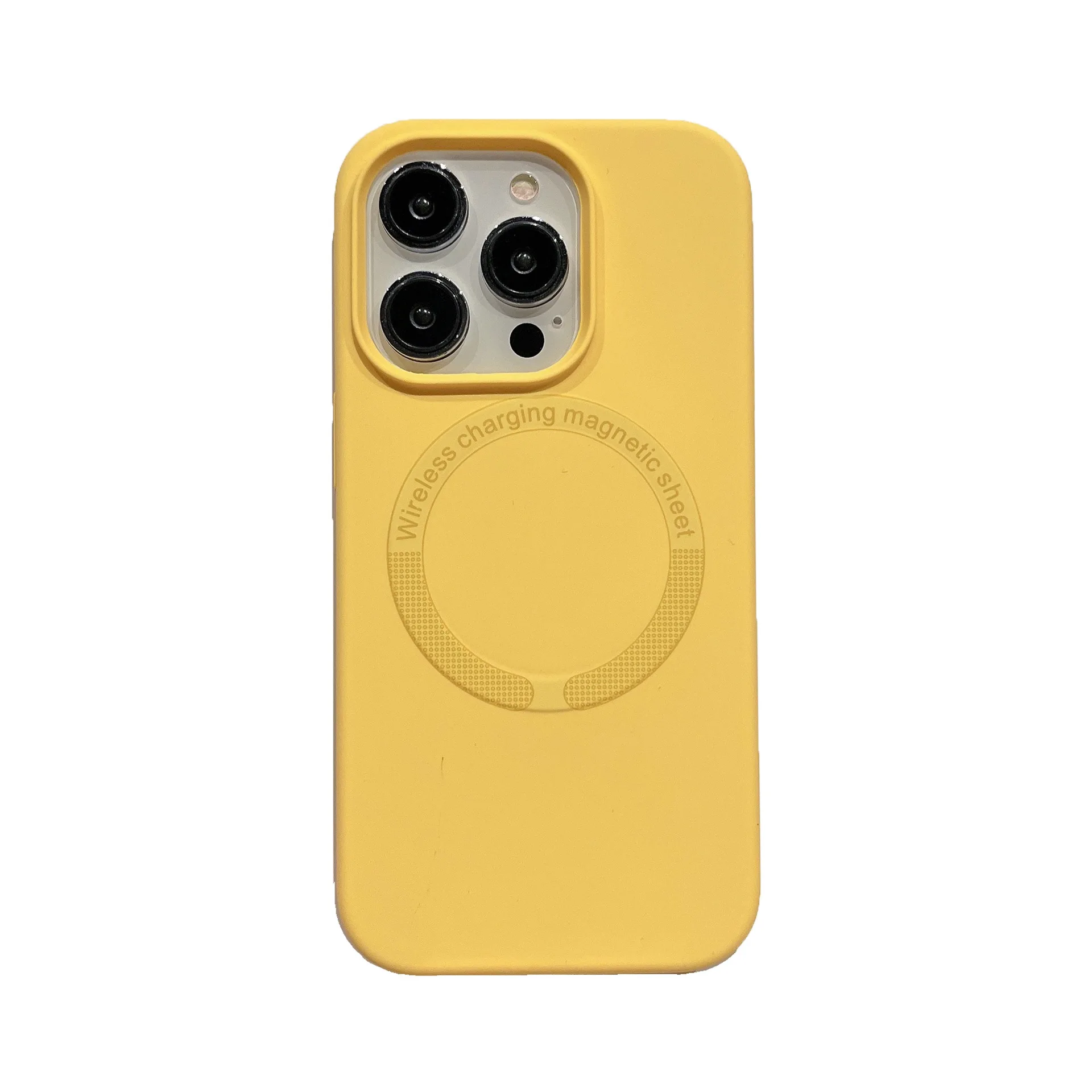 Liquid Silicone Case For Magsafe Mag Safe iPhone 15 Pro Max 14 Plus 13 12 15Pro 13Pro 14Pro 12Pro Black Phone Cover_voghion.com