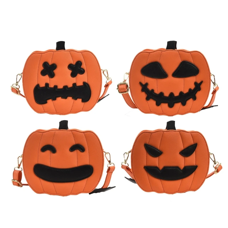

M6CC 2023 Halloween Pumpkin Bags Fashion Shoulder Bag for Women Versatile Trendy Bag