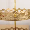 Light Luxury 2 layer Iron Fruit Tray Home Living Room Tea Table Light Luxury Net Red Fruit Tray Home Snack Nuts Storage Tray 4