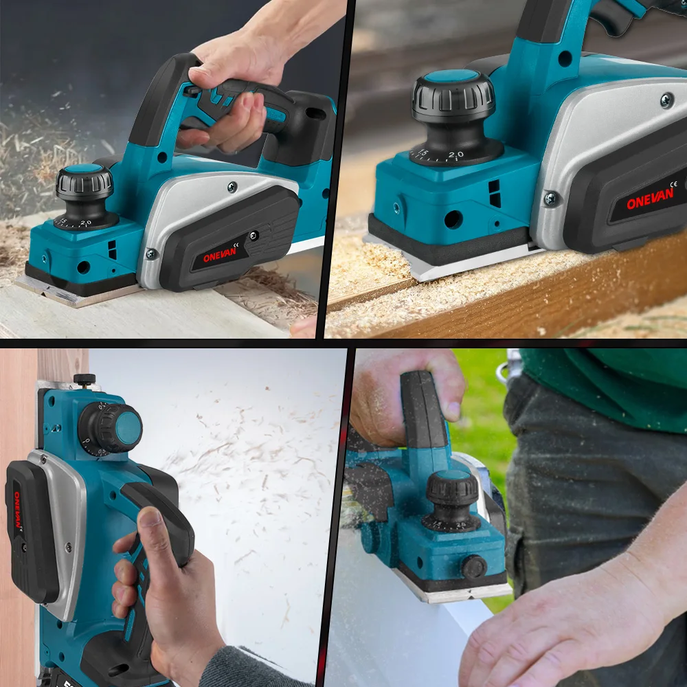 ONEVAN Draagbare Elektrische Zaknaaimachine 18/21V Met Accu - Voor Jute, Stof En Kraftpapier, Blauw