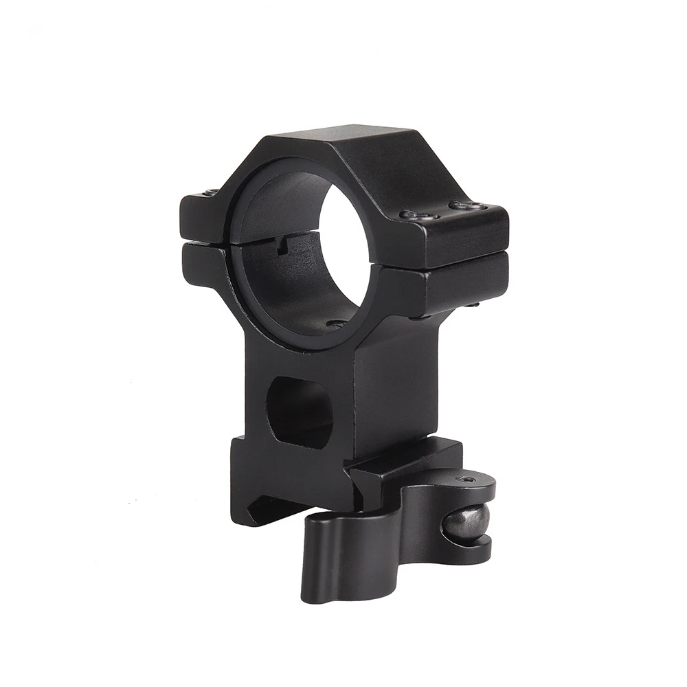 Single 1" 25.4 30 mm High Scope Ring 20mm Weaver Picatinny Rail QD Quick Release Scope Mount Airsoft Wargame Hunting