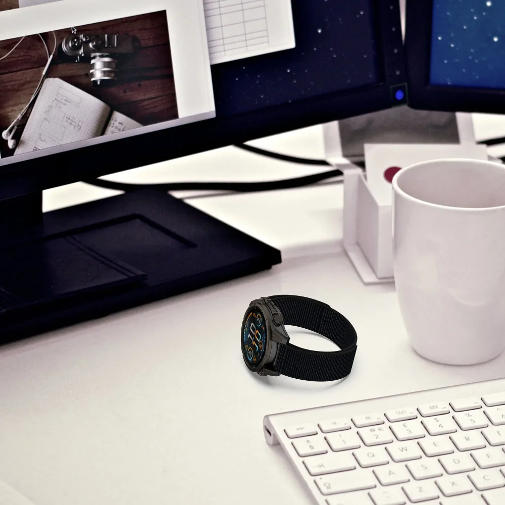 Enhanced Nylon Loop Quick Fit Band Strap - Durable and Adjustable Watch Accessory