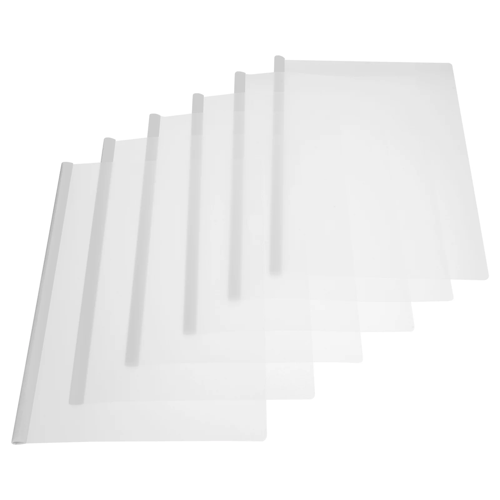 

10pcs File Organizers File Folders with Sliding Rods Transparent Report Covers Business File Covers