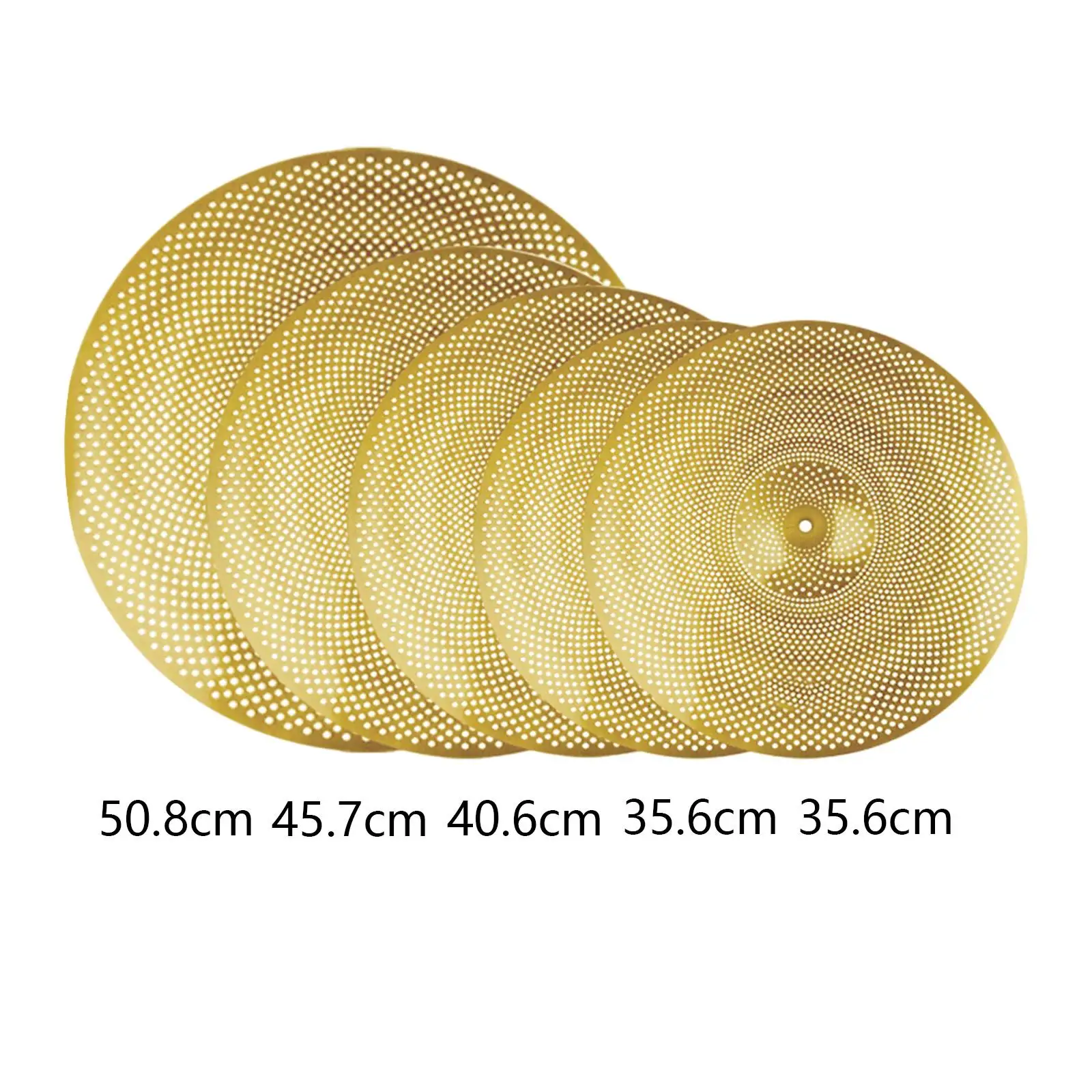 5x Drum Cymbal Musical Instrument Accessory Mute Cymbal for Stage Drum Set