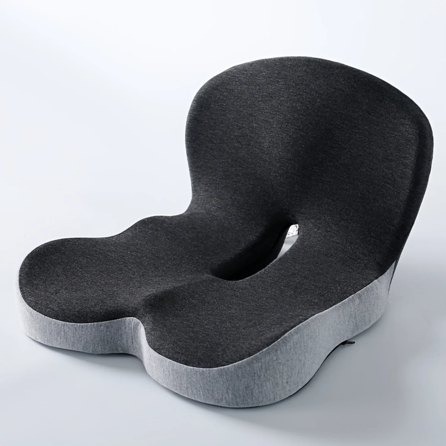 1pc Memory Foam Backrest Cushion-Ergonomic Support for Sedentary Comfort-Soft, Skin-friendly & Breathable Cover Ideal for