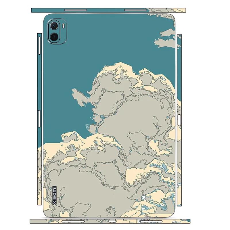 For Xiaomi Pad 5 Pro Case 3M Back Film Cover Life Lscape Pattern Decal Skin Protector Sticker for Mi Pad 5 Pro Case