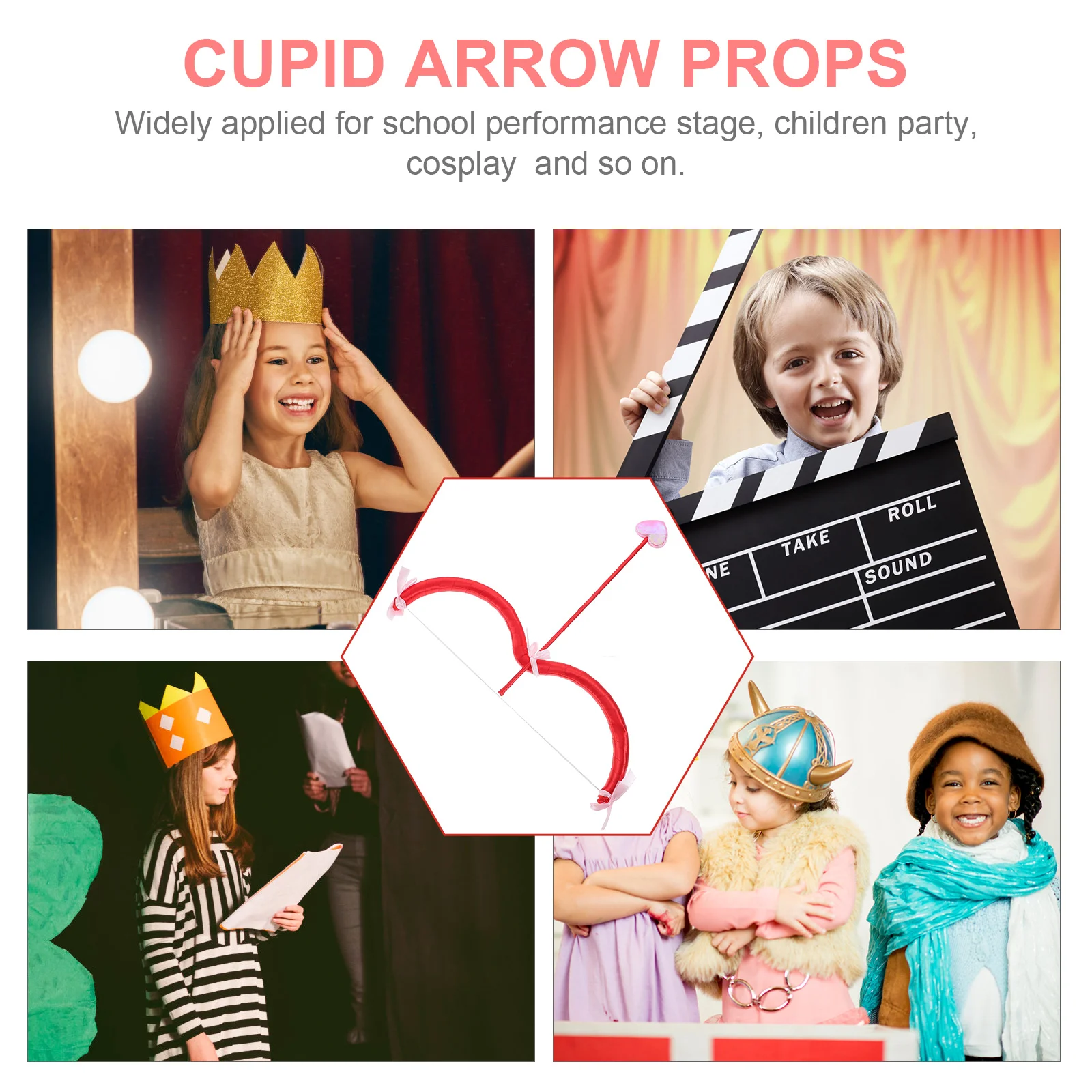 Cupid Bow Costume Valentine Party Cosplay Set Props Prop Women Foams  Accessories Day Valentines Mini S Kids Halloween Cupids Toy