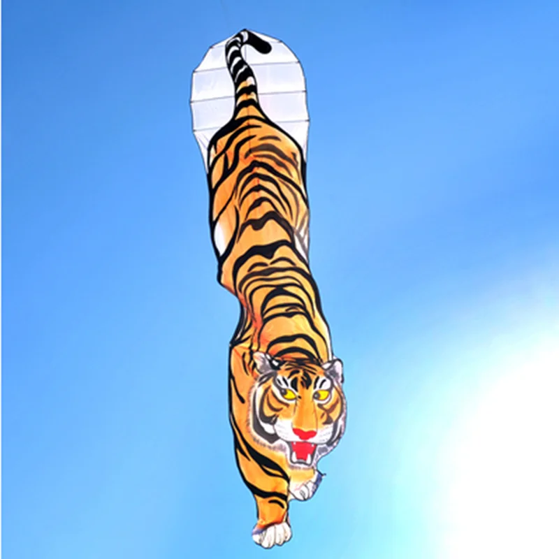 

free shipping tiger kite flying large kites line easy to fly breeze outdoor toys for adults kites flying weifang kites