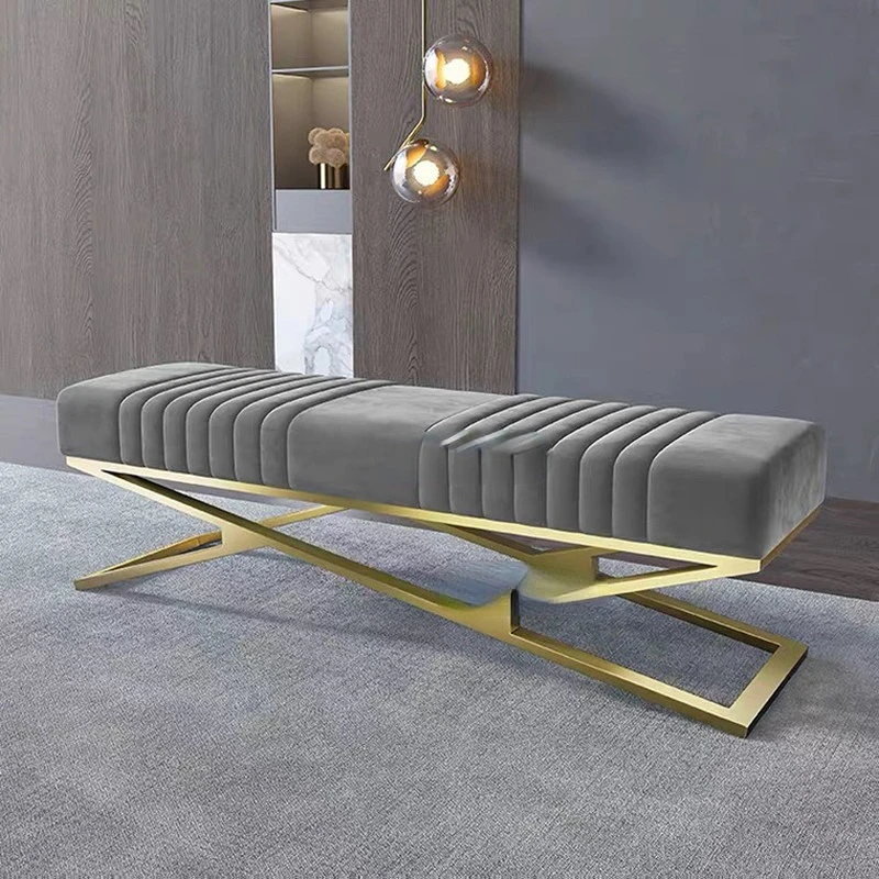

Nordic Living Room Furniture Shoe Changing Stool Home Bedroom Bed End Long Sofa Clothing Store Fashion Shoe Changing Stools