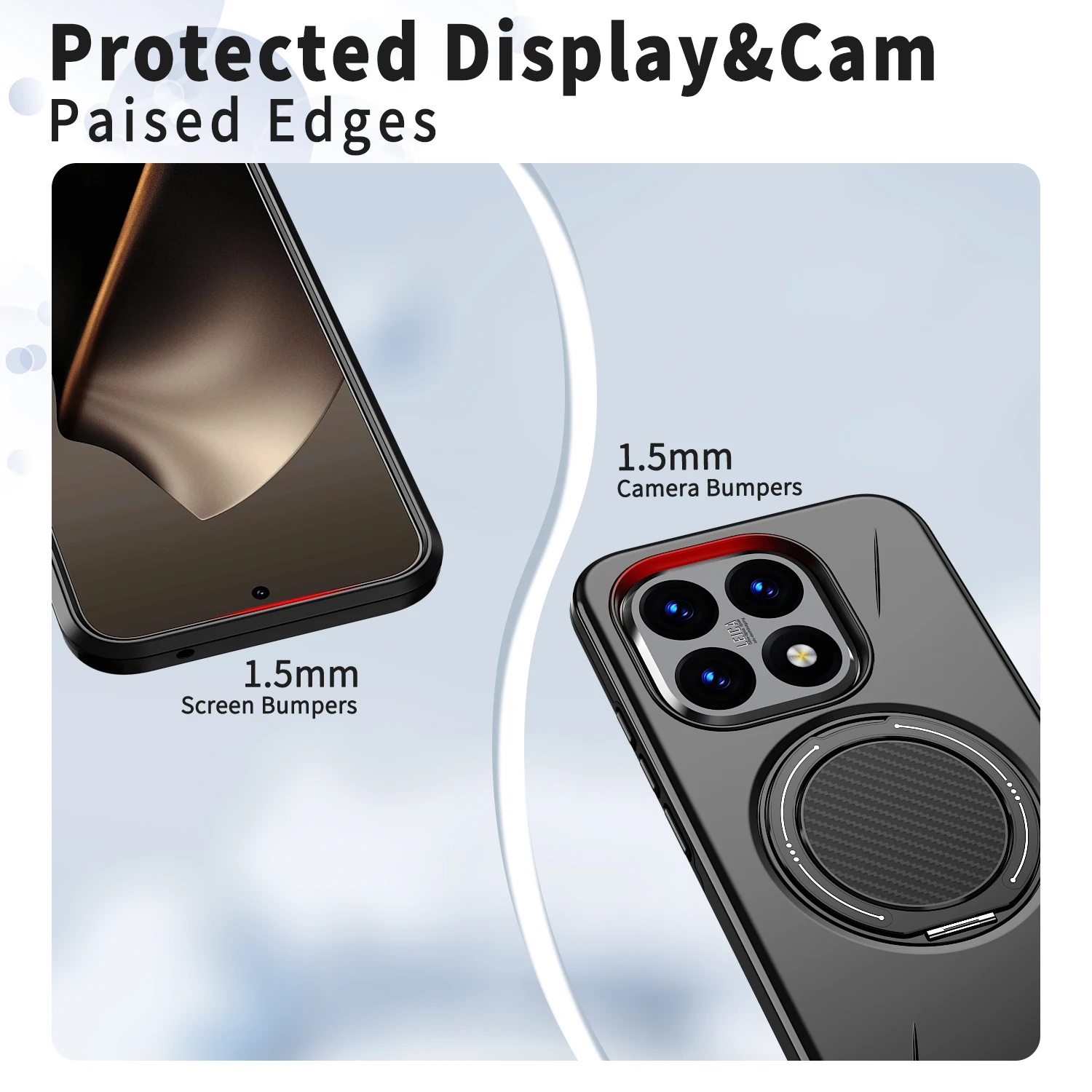 360° Magnetic Shockproof Phone Case with Stand Holder and Magsafe Compatibility