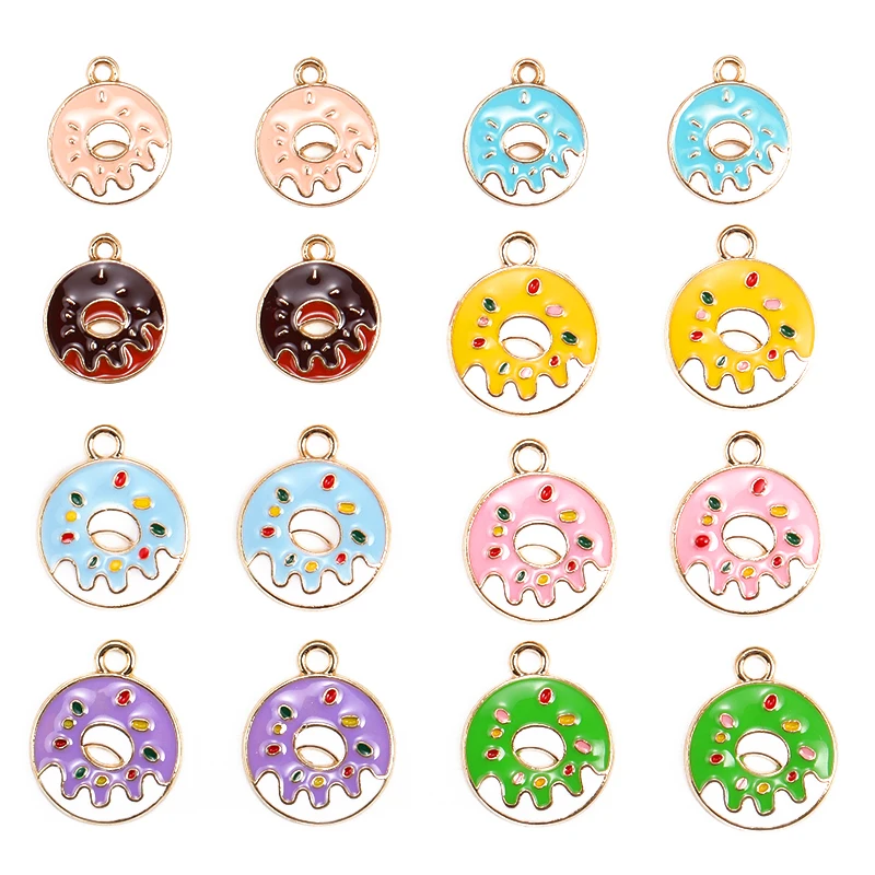 

15 шт., женский кулон с эмалью, 21 х17 мм