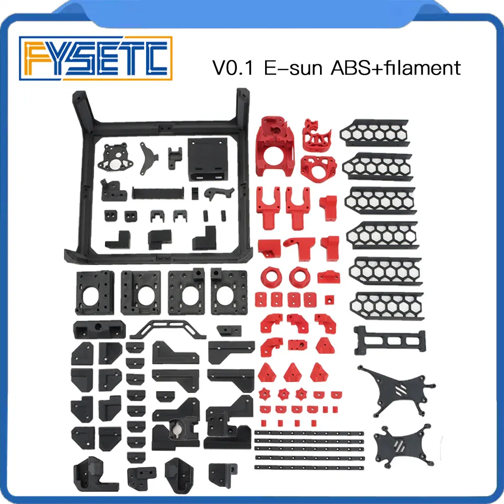 FYSETC Upgrade Voron 0.1 Printed Kit Voron0.1 3d Printer Printed Parts Full Kit Direct Extruder Verison E-sun ABS+