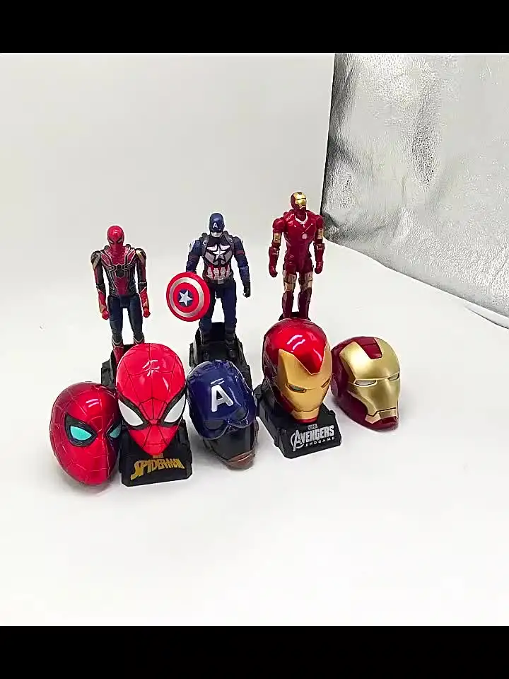 スパイダーマン　アイアンマン　アベンジャーフィギュアセット9体 アイアン・スパイダーマン アクションフィギュア