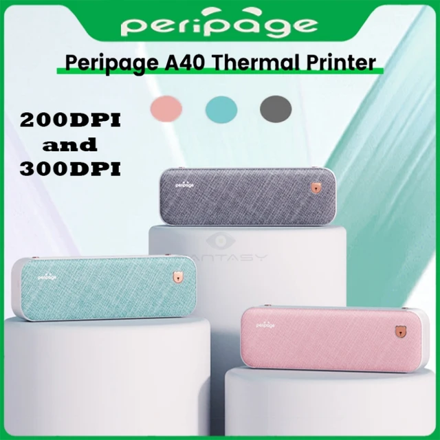 PeriPage A4 Thermal Portable Printer Wireless Inkless Bluetooth Mobile Travel  Printer For Android iOS 203DPI Photo Printing - AliExpress