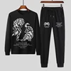 DARC WOLVES Print Casual Sports Men's and Women's Suits High Street Hip Hop Cotton Harajuku Autumn Winter Tracksuit Sweatpants 1