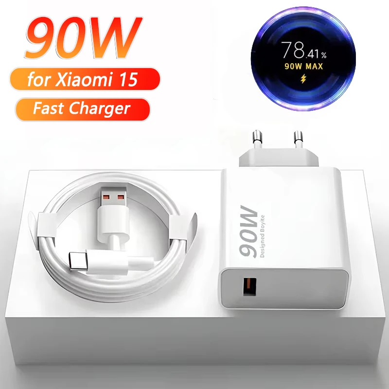 Chargeur rapide 90W pour Xiaomi Pro Ultra Lite, câble de téléphone USB vers Type C, accessoires pour Redmi Note 12