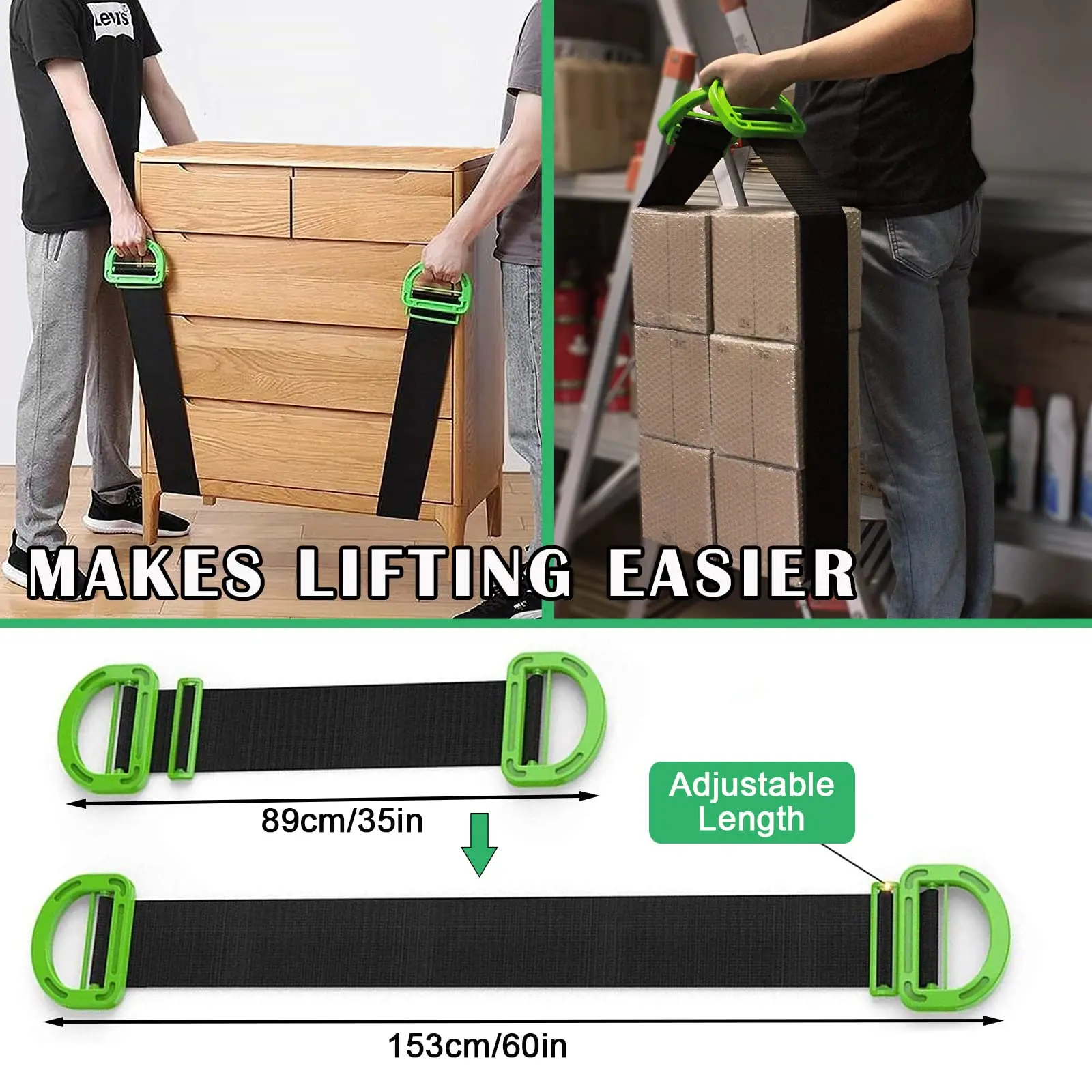 Sangles De Levage Mobiles Réglables, Sangles De Transport Avec Poignée  Support Objet Lourd Pour Meubles Et Appareils Électroménagers, 600lb -  Panneau Cages Portatives - AliExpress