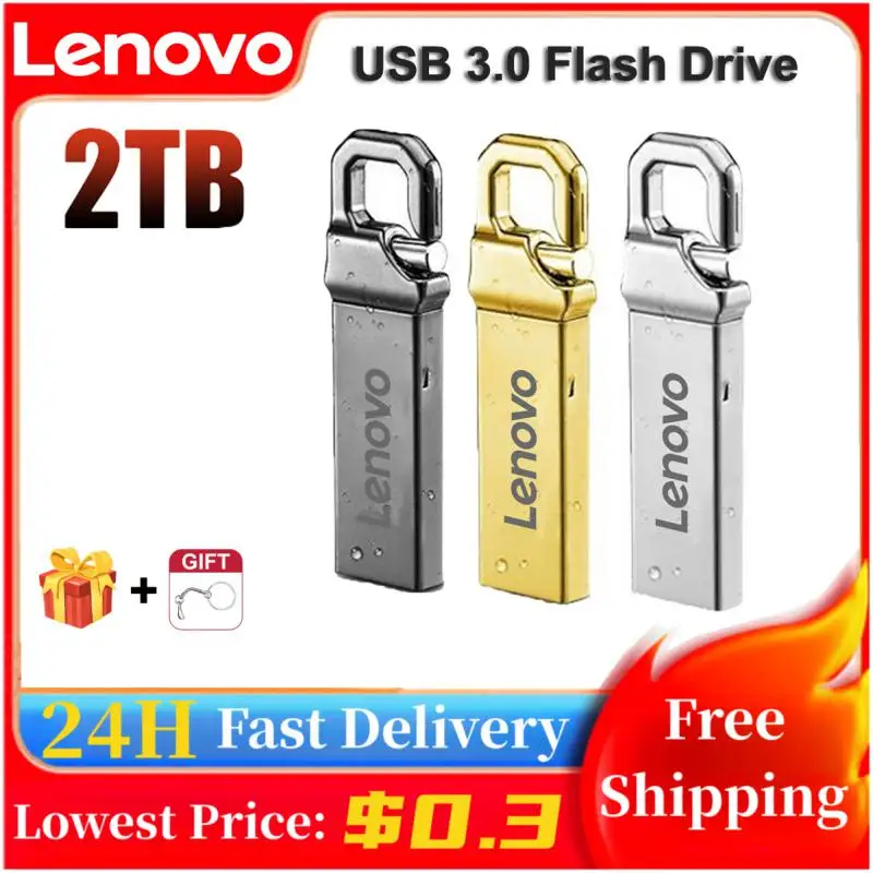 Lenovo Usb 3.0 Flash Drive 2Tb 1Tb Pendrive 512Gb Usb 3.0 Memoria U Stick Pen Drive 128Gb Flash Usb Disk Impermeabile Per Laptop