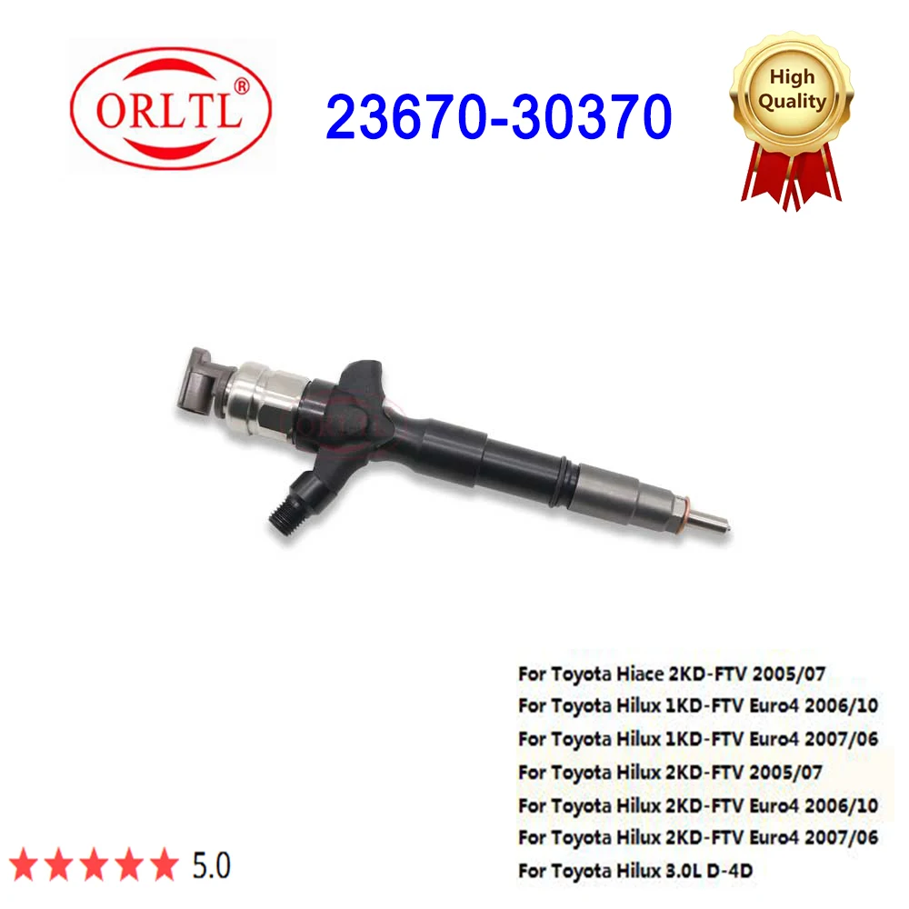 

23670-30370 Common Rail Diesel Fuel Injector 2367030370 23670 30370 Fits For Toyota Hilux Hiace 1KD 2KD-FTV 095000-8650