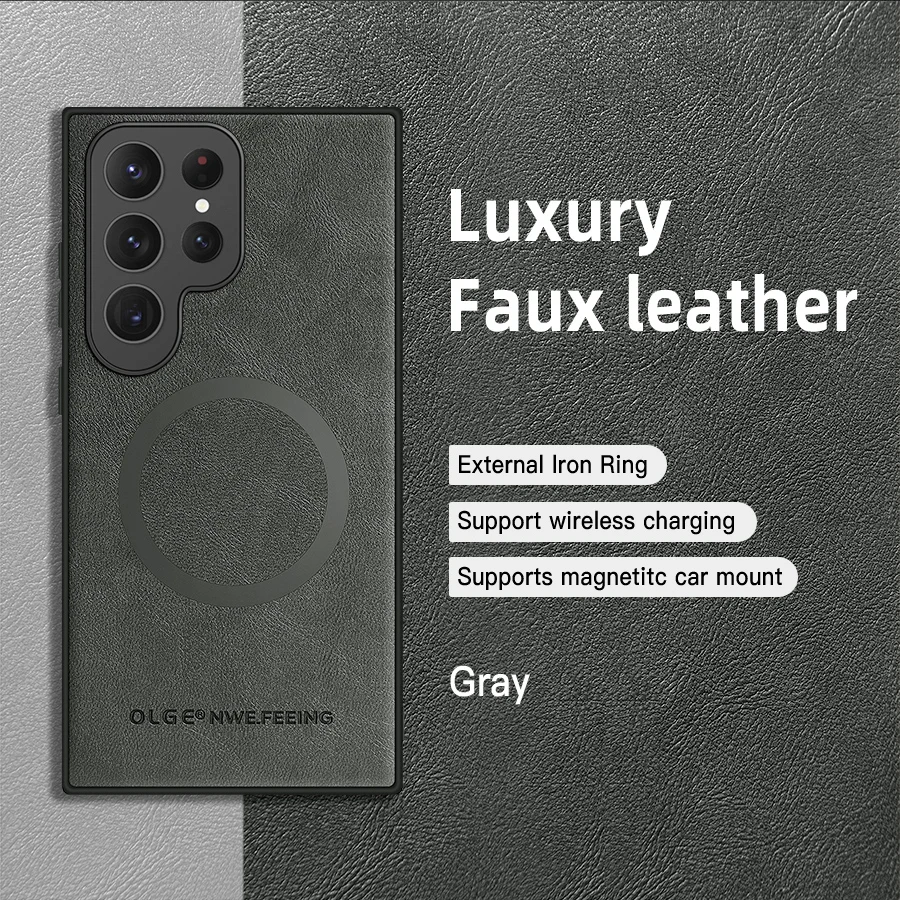 Luxury Leather Phone Cover Case