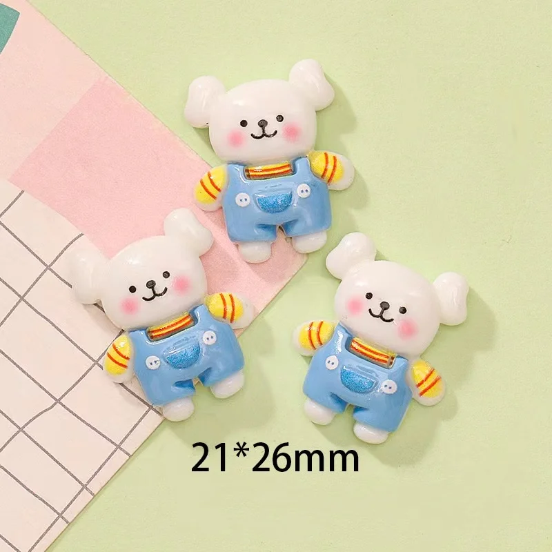 Cute Mini Little Cartoon puppy Flat Back Home Decor Parts Embellishments cartoon puppy decorations for Hair Bows Accessories 10Pcs