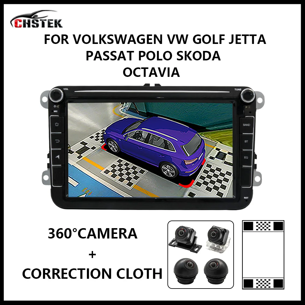 

Автомобильный радиоприемник CHSTEK, Android плеер, камера 360 °, Carplay Qualcomm для Volkswagen VW Golf Jetta Passat Polo Skoda Octavia, обновленное сиденье