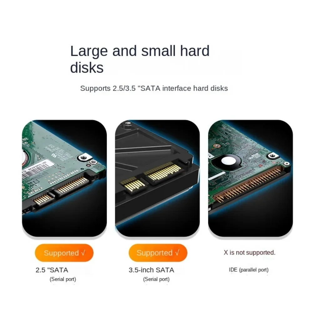 Maiwo-hard Drive Docking Station Bay Sata para Usb 3.0 Hdd Ssd 2.5 3.5 Caixa de Unidade Sata Externa - Imagem 3