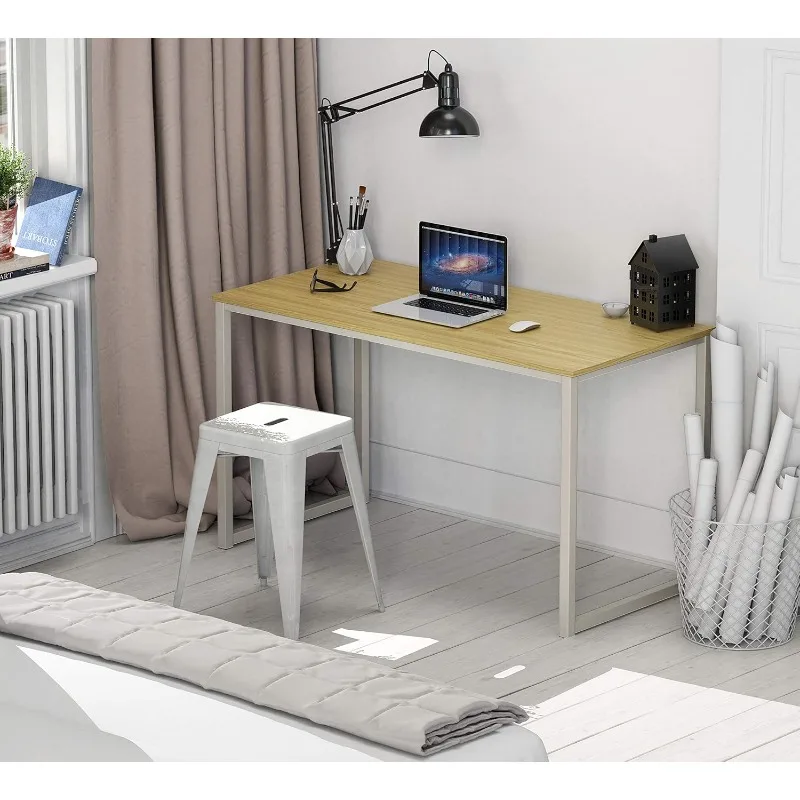 Home Office 48-Inch Computer Desk, White/Oak 2