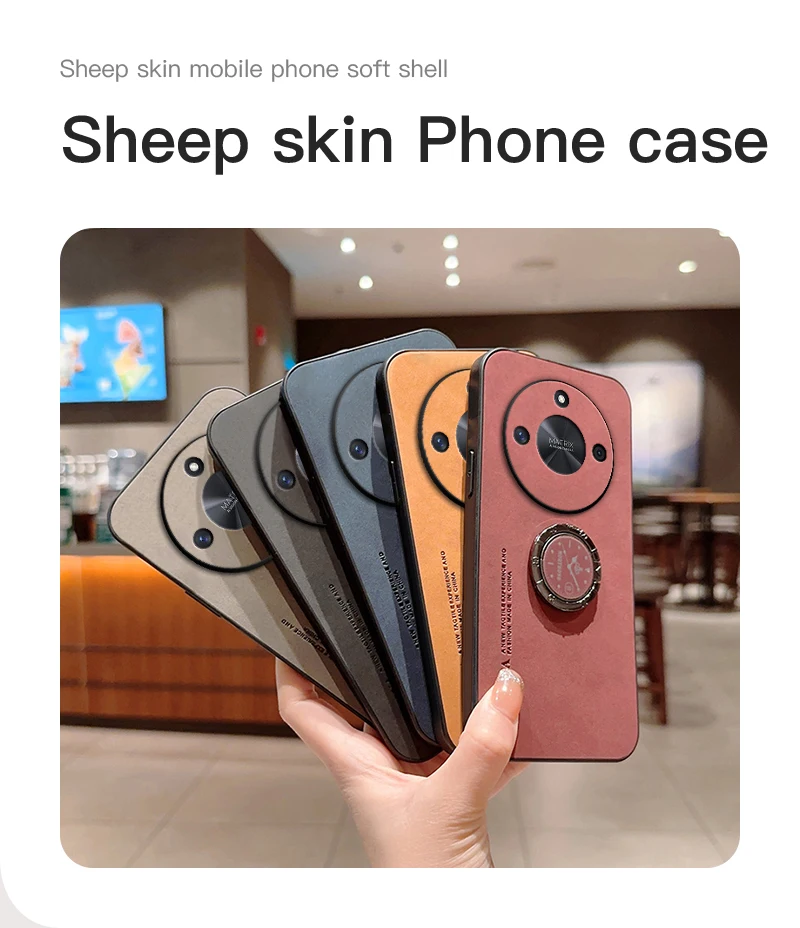 Étui en cuir avec anneau de support 8x 9x pour Huawei Honor X20 X30 X40 X50i 8X x10 Max 9X pro X10 x8 rétro couverture arrière Mate 10 20 30_voghion.com