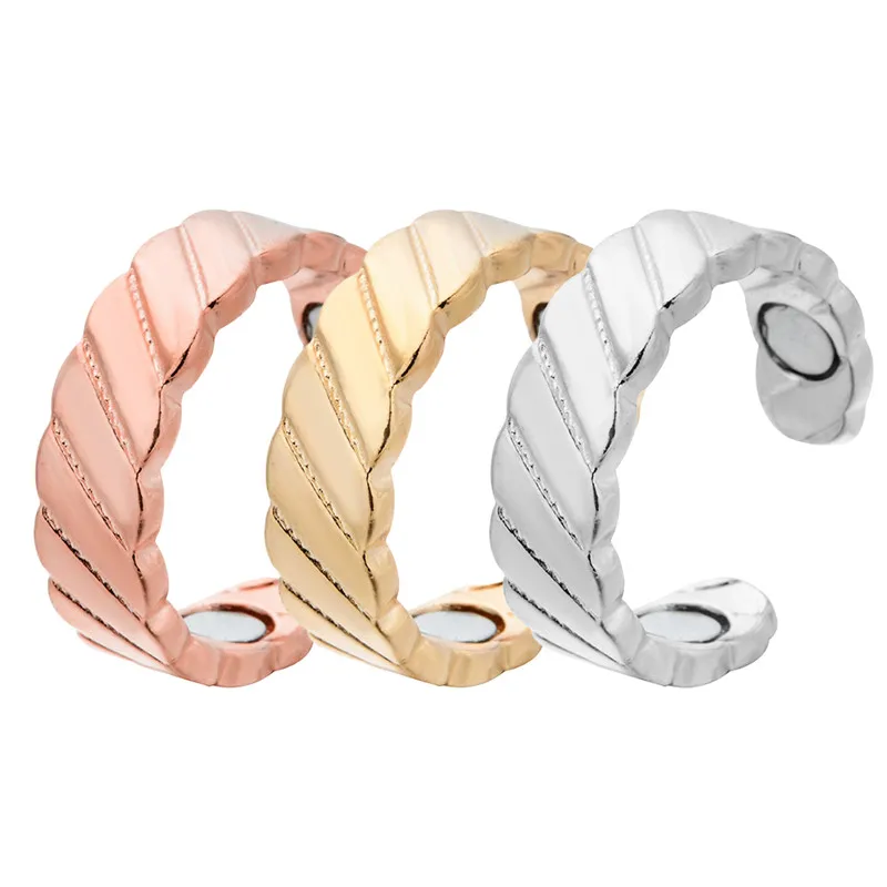 Fashion Slimming Finger Ring Micro Magnetic Weight Loss Finger Ring Fat Burning String Stimulating Acupoints Fitness Health Care
