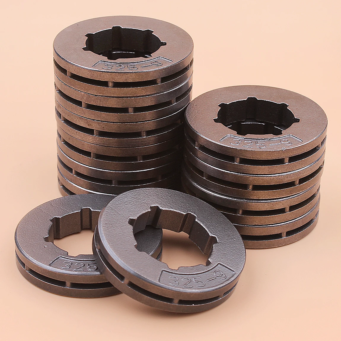 

12pcs/lot .325" 9 Tooth 22mm Sprocket Rim For Husqvarna 450 455 460 365 372 380 385 390 394 395 Chainsaw Parts STD Inner Hole