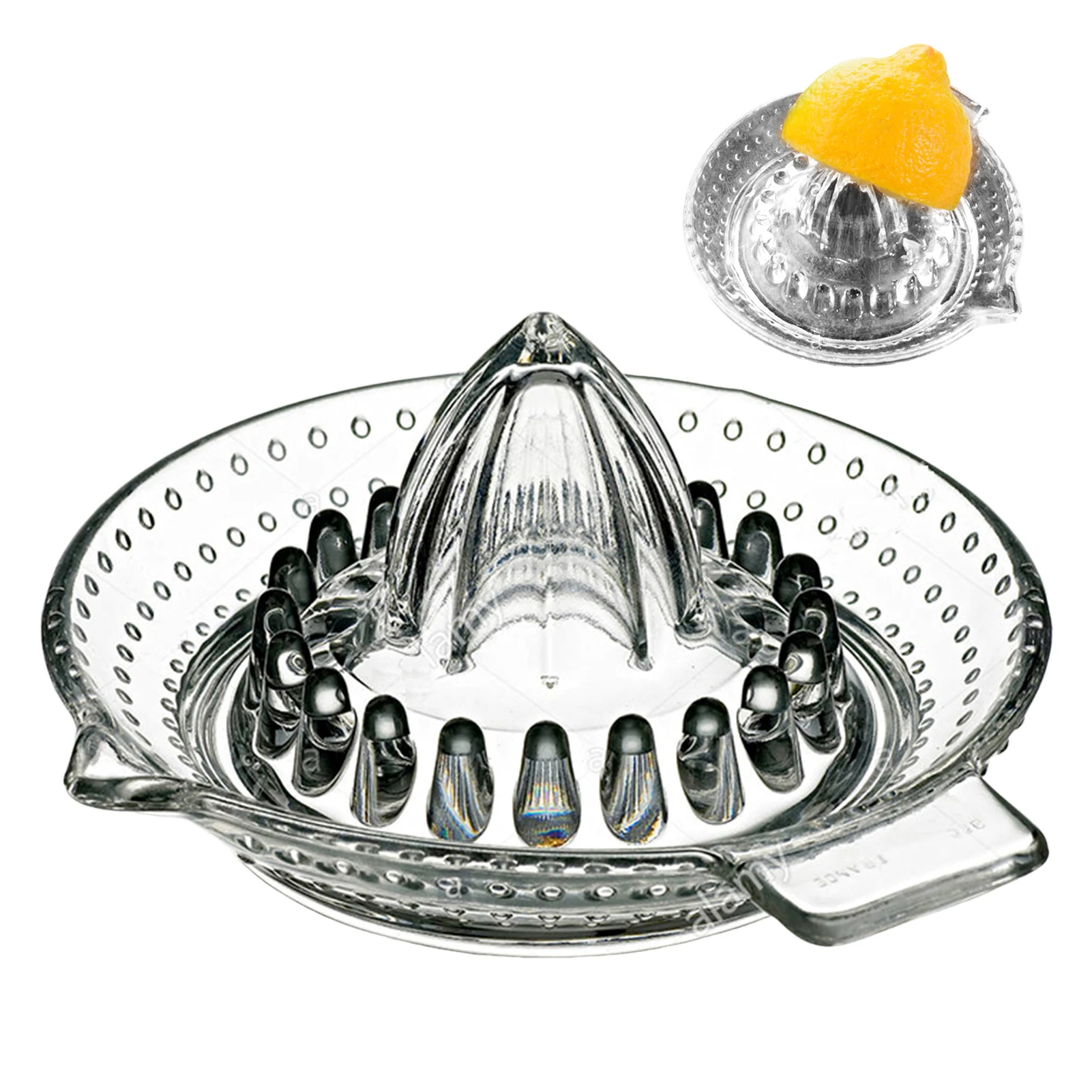 Spremiagrumi manuale in vetro per limoni e arance, estrattore di succo per frutta, spremiagrumi per cocktail, utensile da bar, accessori da cucina._voghion.com