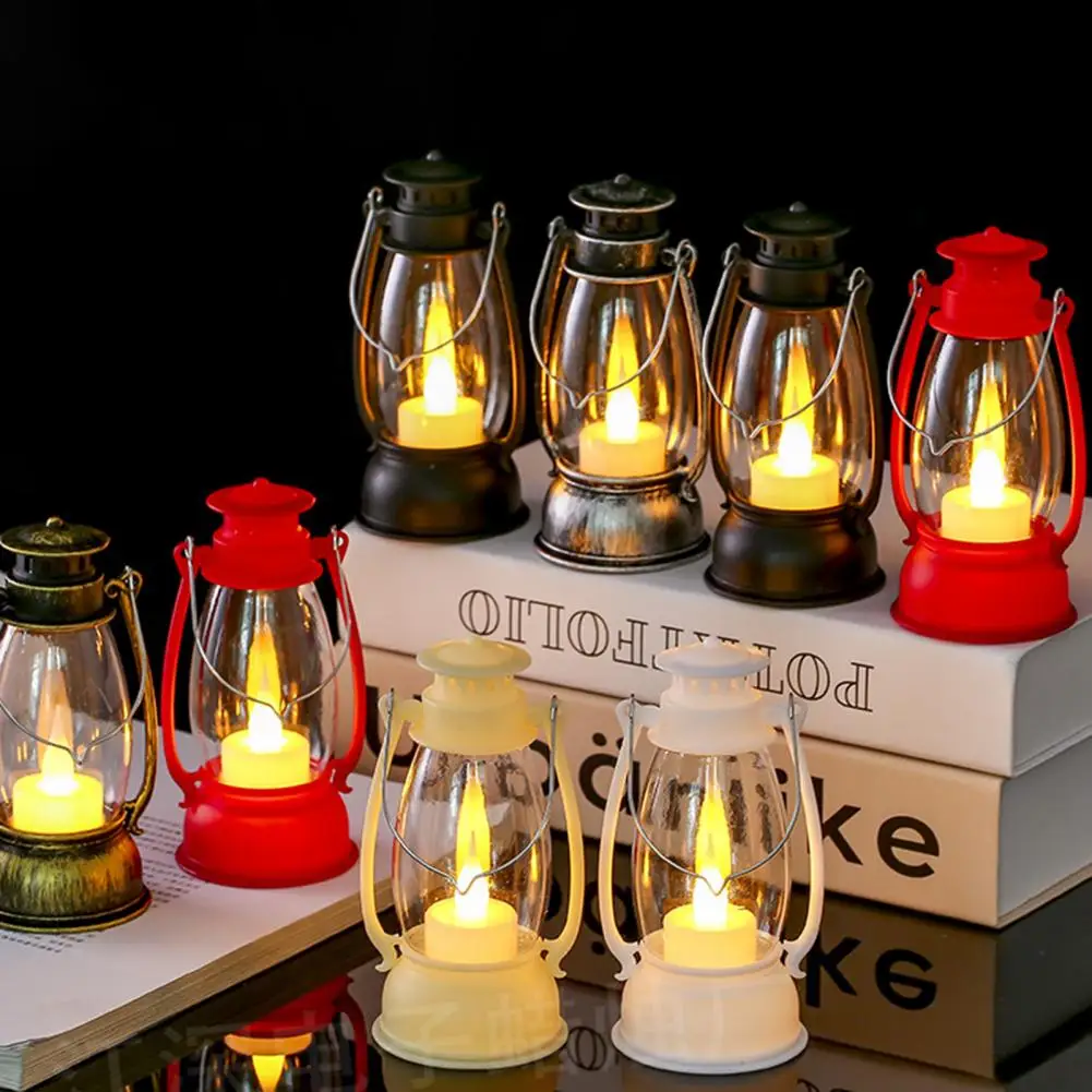 

Retro Electronic LED Candle Lamp Vintage Halloween Hanging LED Candle Light Warm Light Birthday Hotel Wedding Home Decoration
