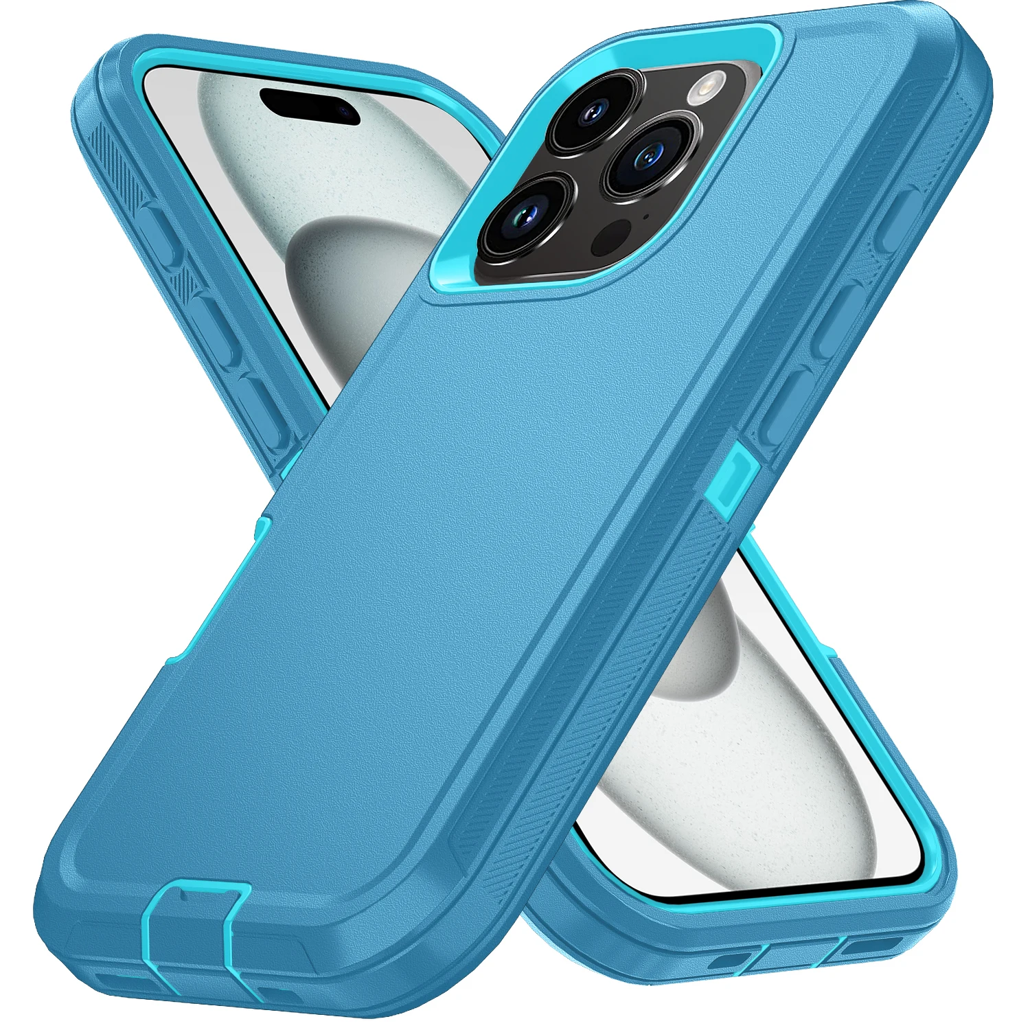 Dustproof Armor Shockproof Defender Phone Case - Durable Hard PC+TPU Back Cover