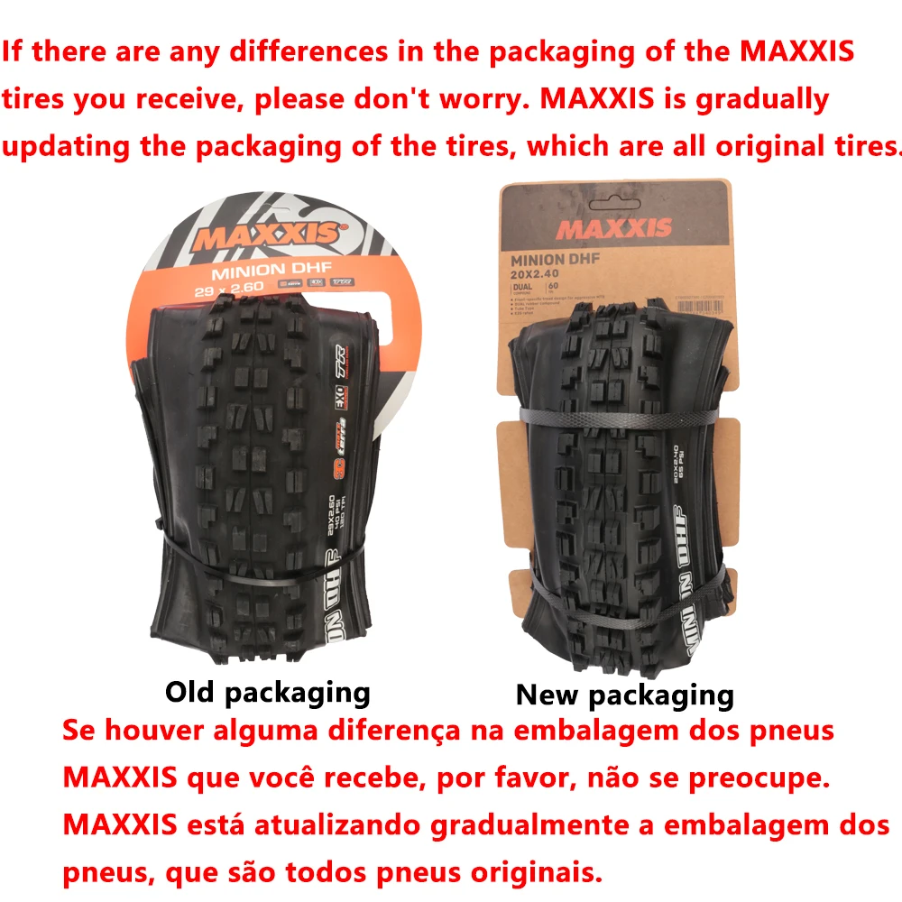 MAXXIS MINION DHF Mountain Downhill Bicycle Tires 26x2.3/2.35/2.5