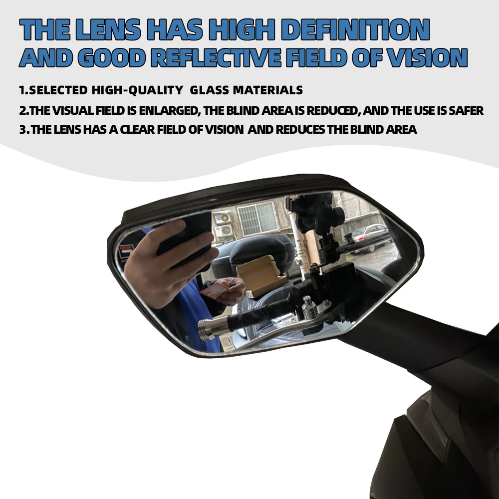For Forza 350 Forza350 Convex Mirror 2023 2021 Forza300 Forza250 Forza 125 300 250 Increase Rearview Mirrors View Vision Lens 5