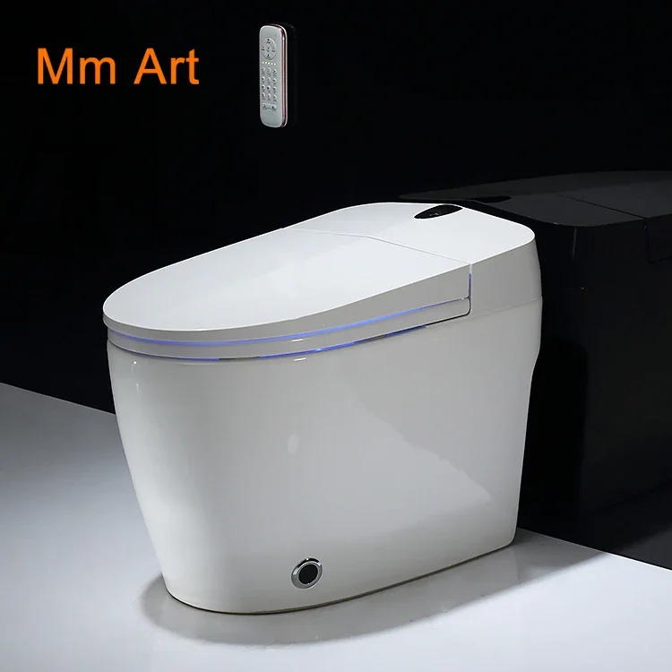 cheap 110V/220V auto open one piece japanese electric bidet siphonic intelligent smart wc automatic toilet