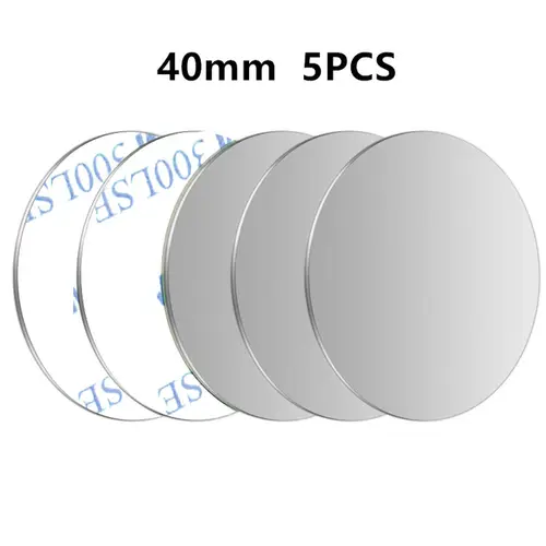 5PCS Car Phone Holder Metal Plate Magnetic Holder Round Square Sticker iron Sheet for Mobile Tablet Magnet Disk Desk Car Stand - Image 8